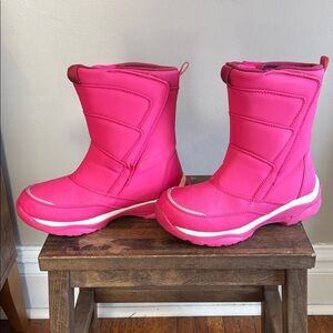Lands End Girls Hot Pink Winter Boots